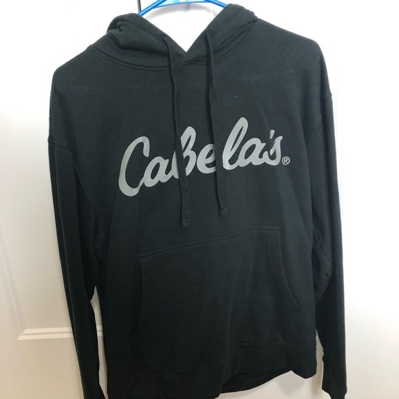 Cabela's Black hoodie Sweatshirt with Logo size medium - Picture 1 of 5
